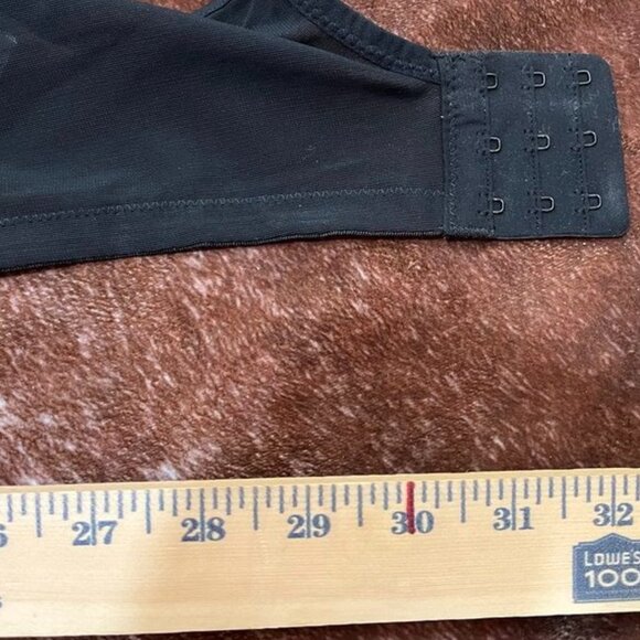 Elomi Brianna Lace Padded Half Cup Underwire Bra Black 40H - Picture 2 of 10